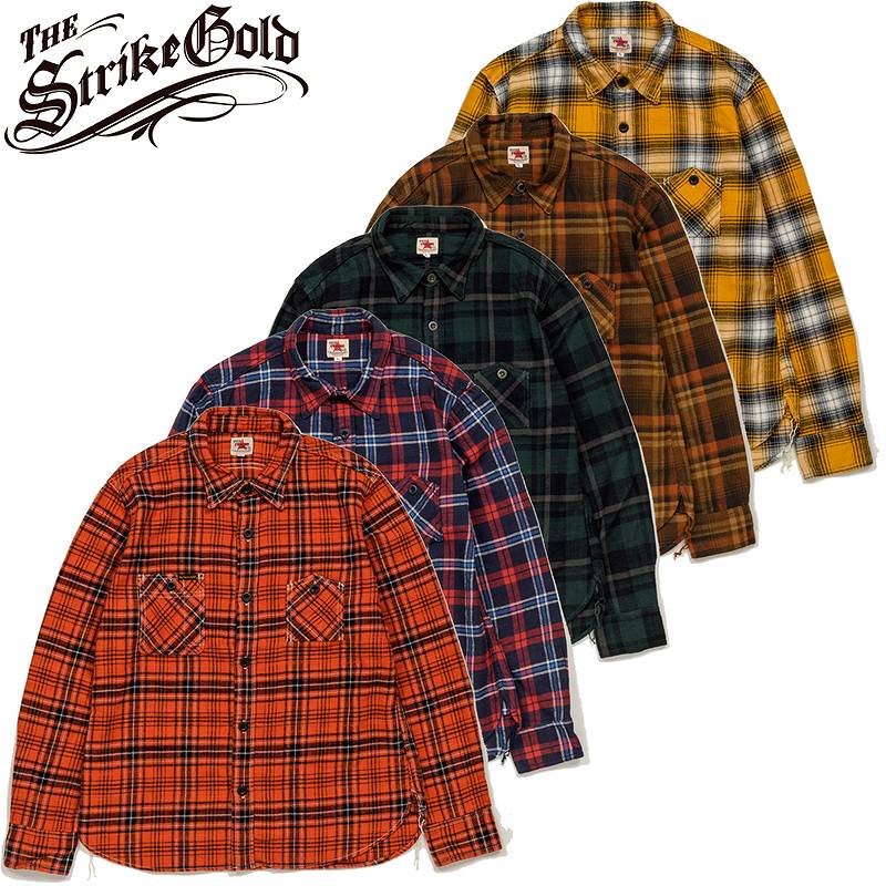 The Strike Gold SGS2202 Brushed Flannel Check Work Shirts – Klaxon