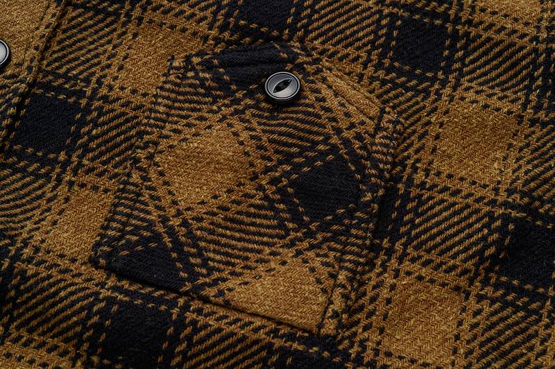 The Strike Gold SGS2203 Recycled Cotton Flannel Mixed Nep Check Work Shirt