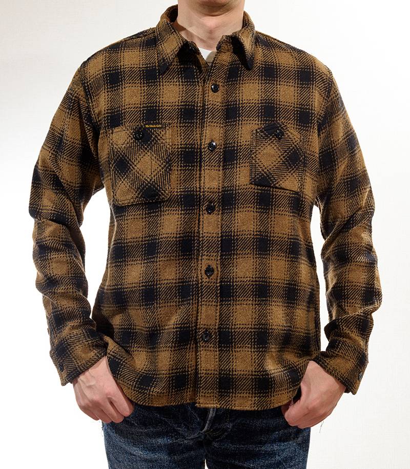 The Strike Gold SGS2203 Recycled Cotton Flannel Mixed Nep Check Work Shirt