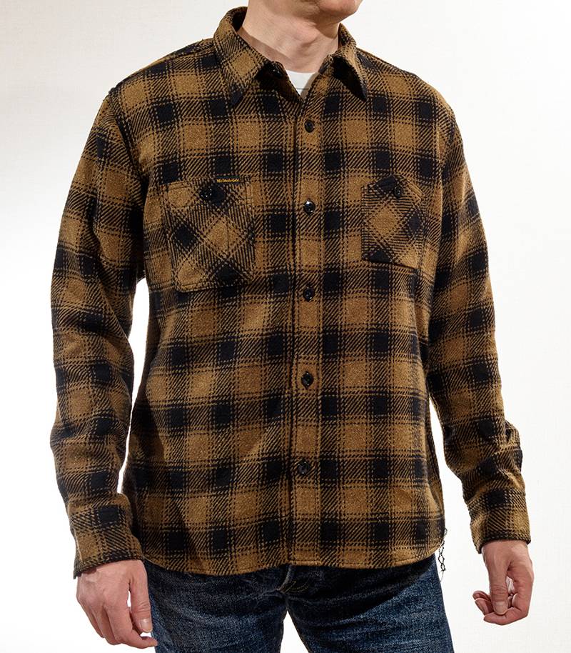The Strike Gold SGS2203 Recycled Cotton Flannel Mixed Nep Check Work Shirt