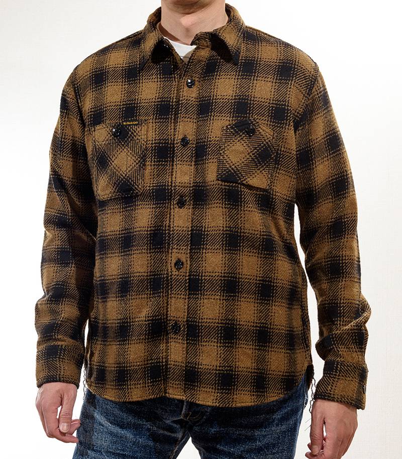 The Strike Gold SGS2203 Recycled Cotton Flannel Mixed Nep Check Work Shirt