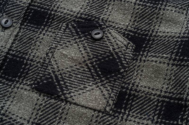 The Strike Gold SGS2203 Recycled Cotton Flannel Mixed Nep Check Work Shirt