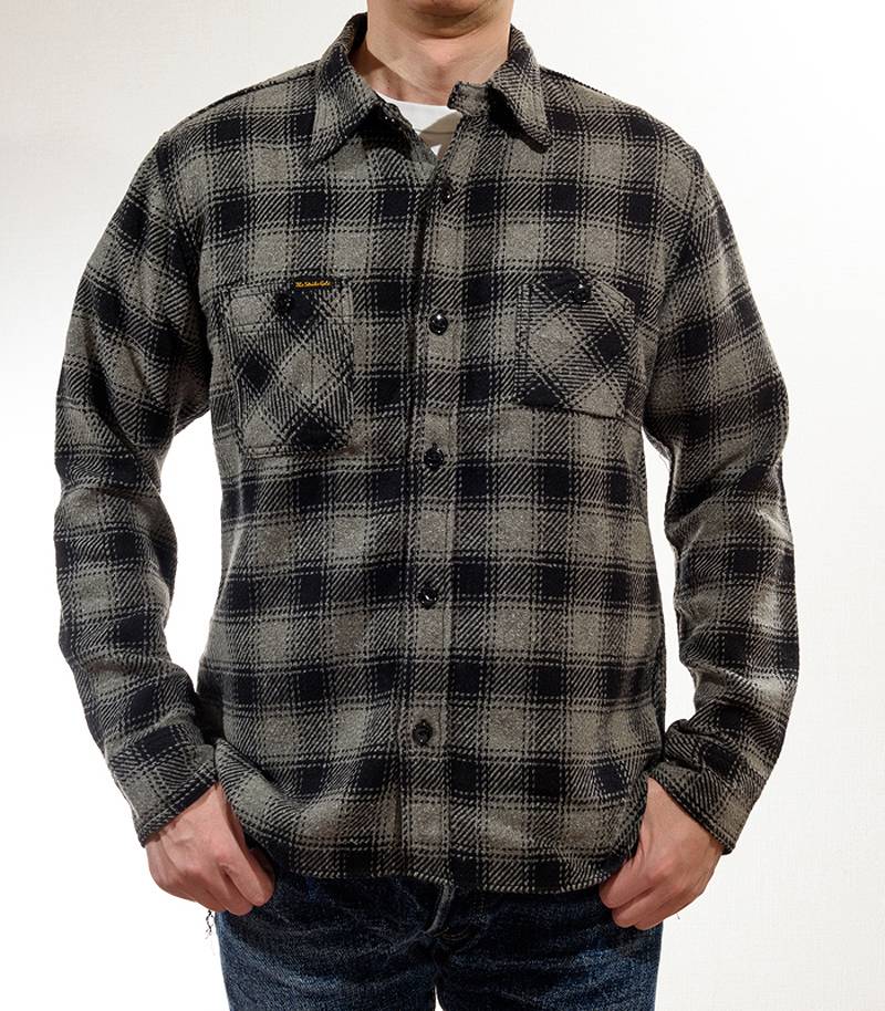 The Strike Gold SGS2203 Recycled Cotton Flannel Mixed Nep Check Work Shirt