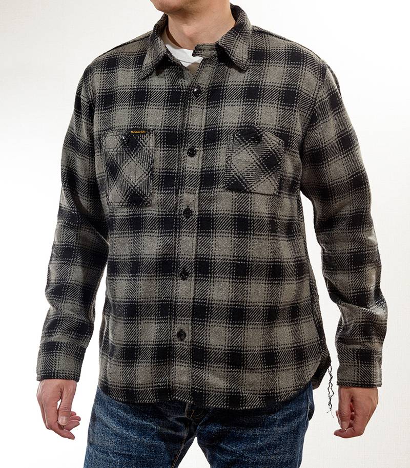 The Strike Gold SGS2203 Recycled Cotton Flannel Mixed Nep Check Work Shirt