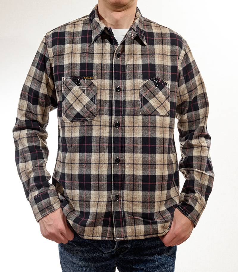 SGS2205 The Strike Gold Brushed Soft Flannel Check Work Shirts