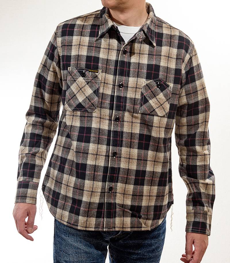 SGS2205 The Strike Gold Brushed Soft Flannel Check Work Shirts