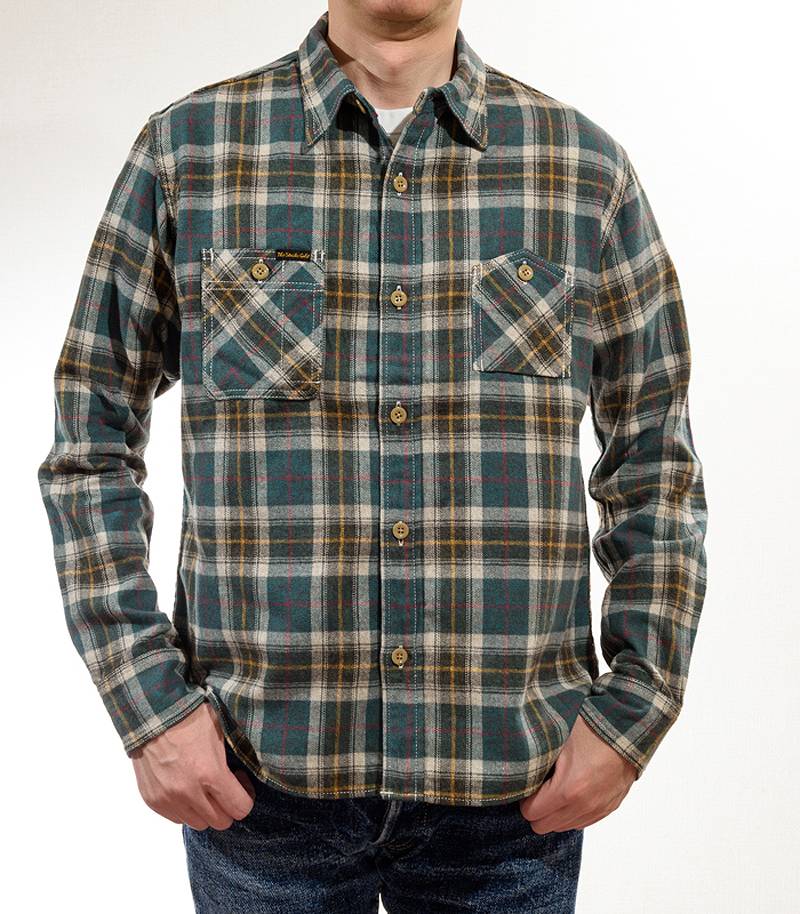 SGS2205 The Strike Gold Brushed Soft Flannel Check Work Shirts