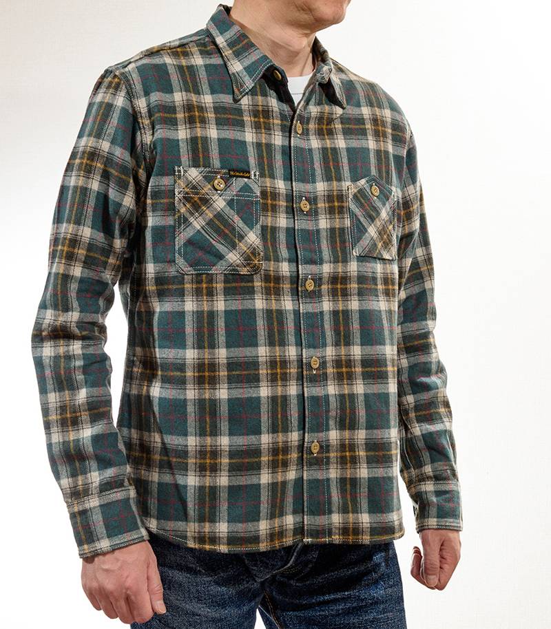 SGS2205 The Strike Gold Brushed Soft Flannel Check Work Shirts