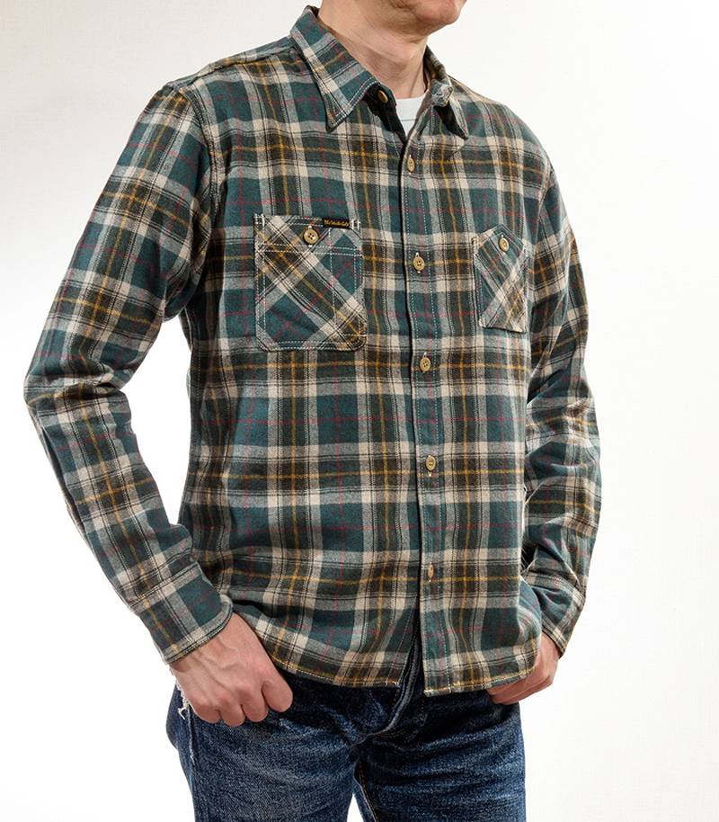 SGS2205 The Strike Gold Brushed Soft Flannel Check Work Shirts