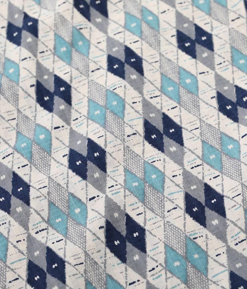 SH39085 / STAR OF HOLLY WOOD DOBBY COTTON OPEN SHIRT “ARGYLE”