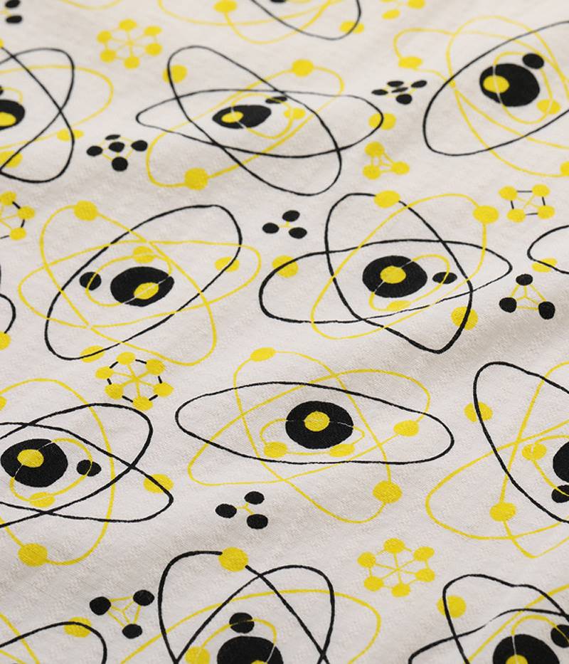 SH39086 / STAR OF HOLLY WOOD DOBBY COTTON OPEN SHIRT "ATOMIC" / DOBBY COTTON OPEN SHIRT