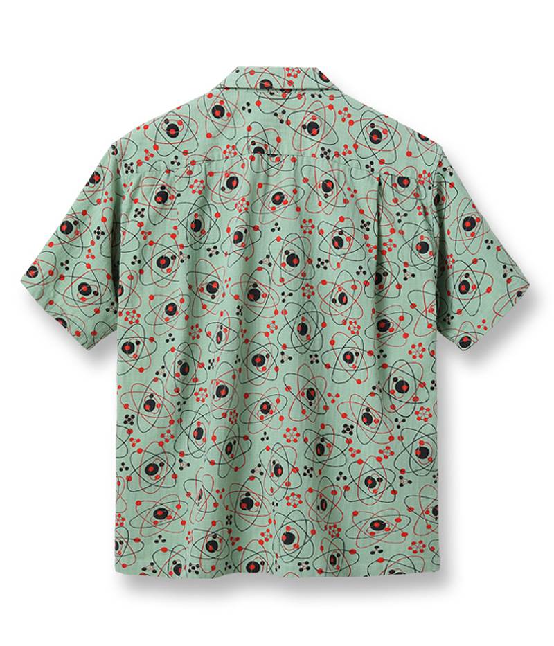 SH39086 / STAR OF HOLLY WOOD DOBBY COTTON OPEN SHIRT "ATOMIC" / DOBBY COTTON OPEN SHIRT