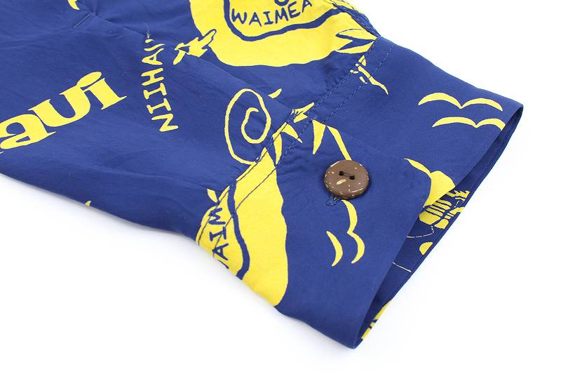 SS29002 / SUNSURF L/S RAYON HAWAIIAN SHIRT "SHOWING HAWAIIAN ISLAND