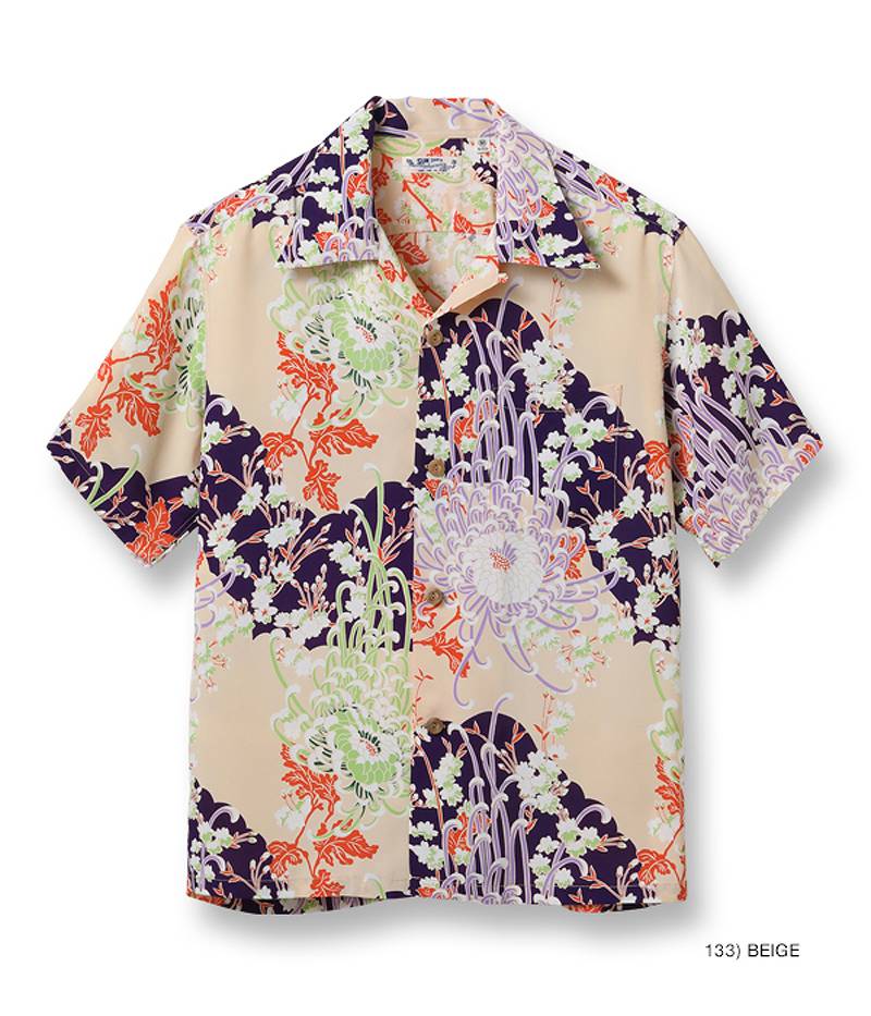 SS38793 / SUNSURF RAYON HAWAIIAN SHIRT "ROYAL FLOWER" (Japanese only)