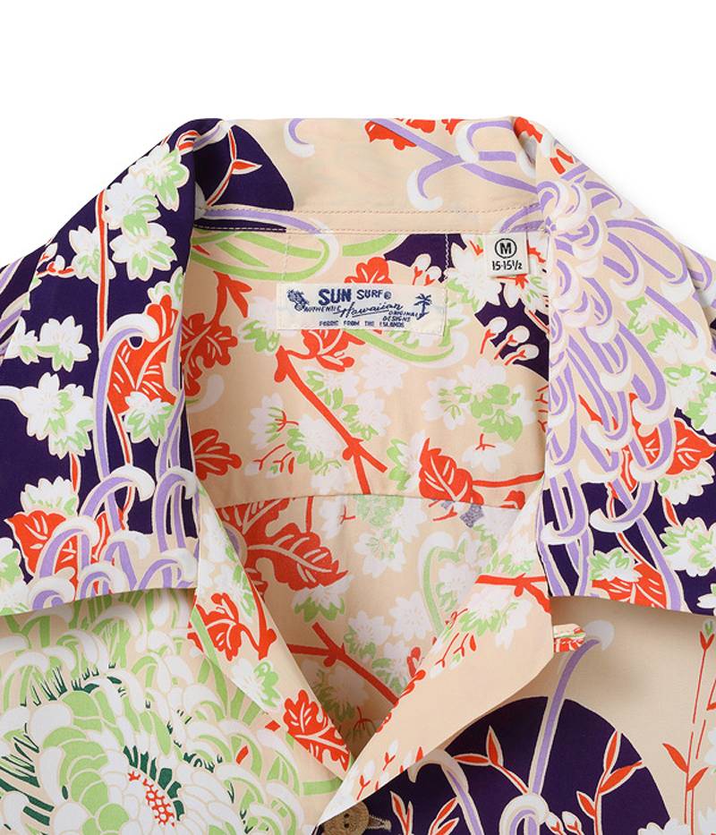 SS38793 / SUNSURF RAYON HAWAIIAN SHIRT "ROYAL FLOWER" (Japanese only)