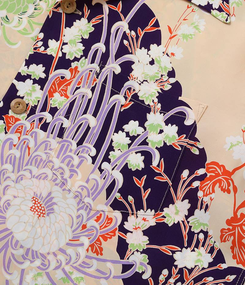 SS38793 / SUNSURF RAYON HAWAIIAN SHIRT "ROYAL FLOWER" (Japanese only)