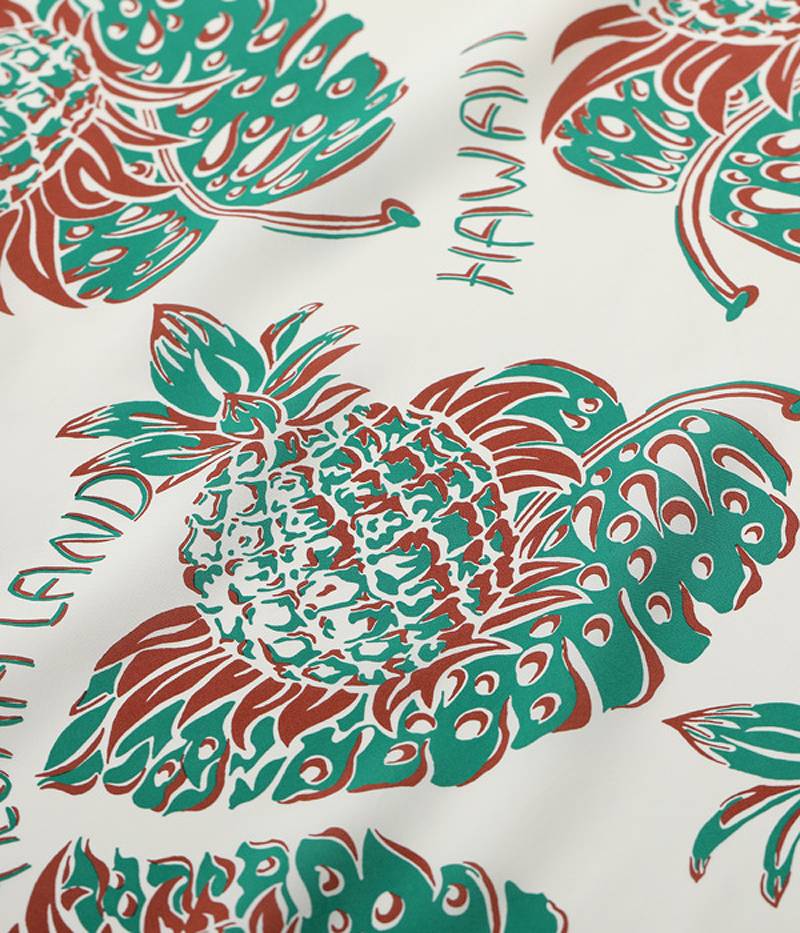 SS39015 / SUNSURF RAYON HAWAIIAN SHIRT "THE PINEAPPLE ISLANDS"