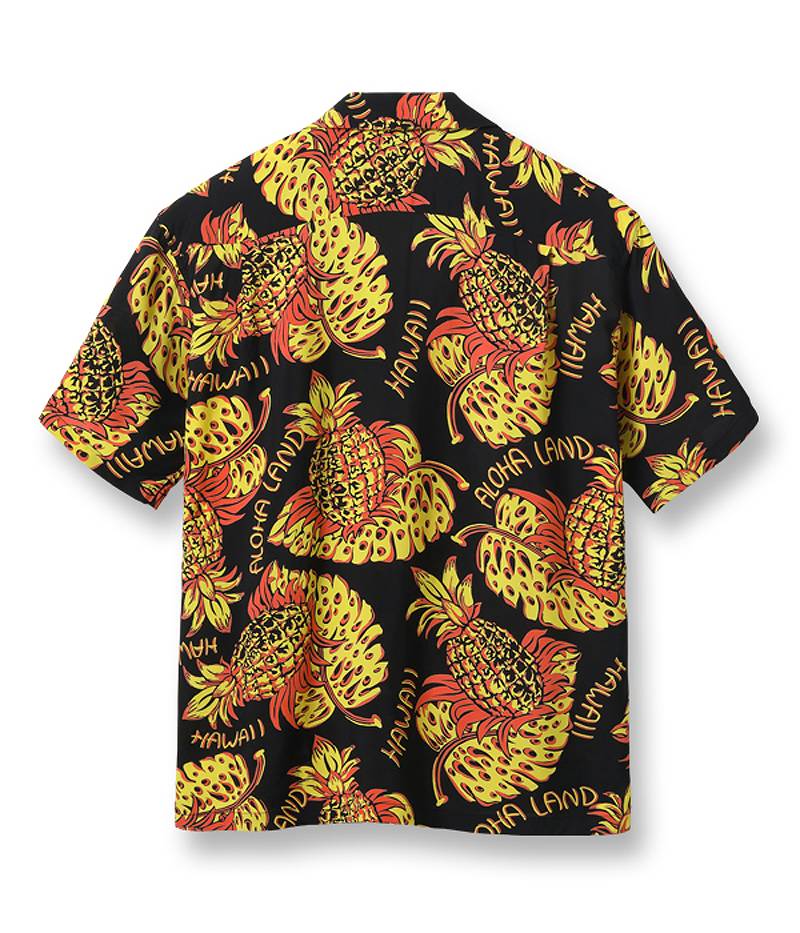 SS39015 / SUNSURF RAYON HAWAIIAN SHIRT "THE PINEAPPLE ISLANDS"
