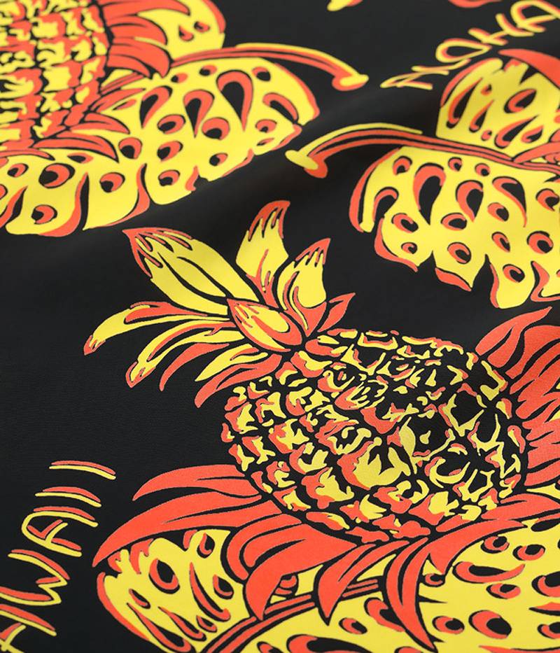 SS39015 / SUNSURF RAYON HAWAIIAN SHIRT "THE PINEAPPLE ISLANDS"