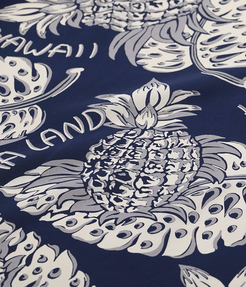 SS39015 / SUNSURF RAYON HAWAIIAN SHIRT "THE PINEAPPLE ISLANDS"