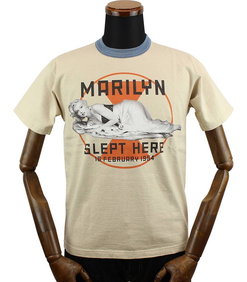 TMC2311 / TOYS McCOY MARILYN MONROE TEE " MARILYN SLEPT HERE "