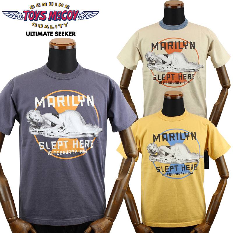 TMC2311 / TOYS McCOY MARILYN MONROE TEE " MARILYN SLEPT HERE "