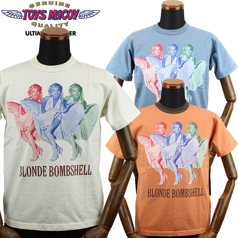 TMC2312 / TOYS McCOY MARILYN MONROE TEE " BLONDE BOMBSHELL "