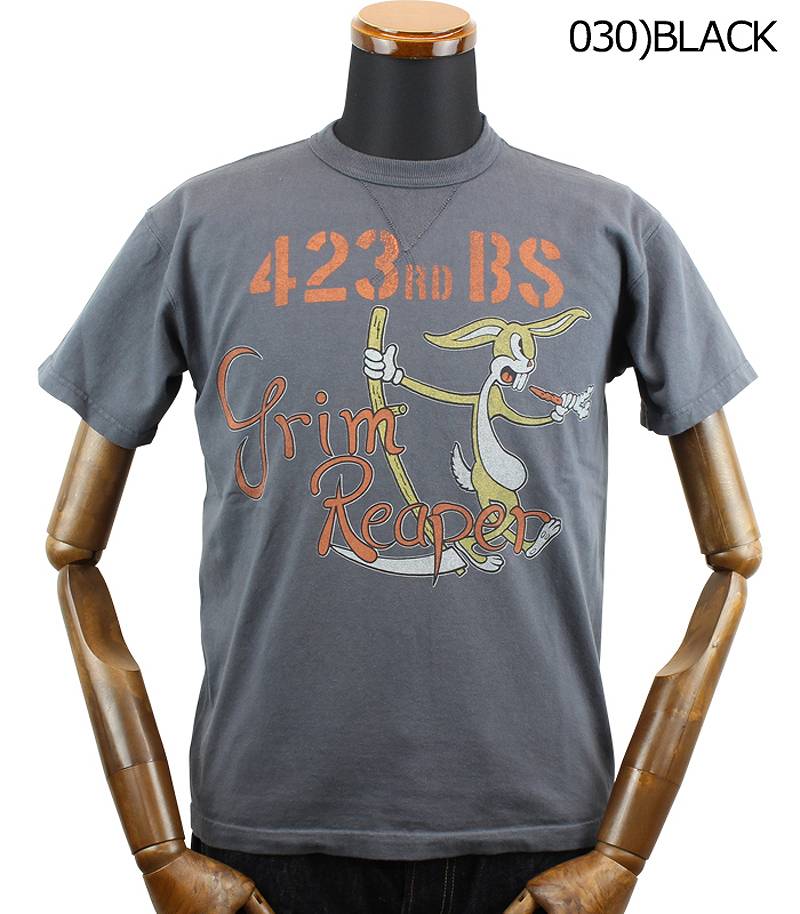TMC2329 / TOYS McCOY MILITARY TEE SHIRT " 423rd BS GRIM REAPER "