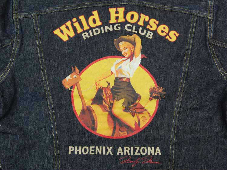 TMJ1930 TOYS McCOY DENIM JACKET LOT 001LJ Marilyn Monroe "WILD HORSES"