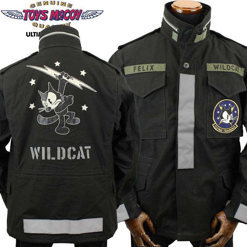 TMJ2215 TOYS McCOY M-65 Coat, Man's, Field W/Hood Black Ver. "Felix The Cat"