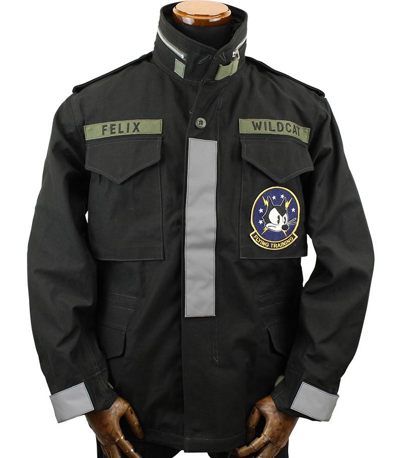 TMJ2215 TOYS McCOY M-65 Coat, Man's, Field W/Hood Black Ver. "Felix The Cat"