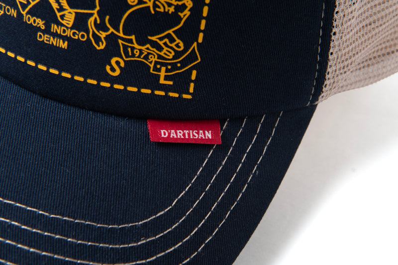 7582 / STUDIO D'ARTISAN MESH CAP – Klaxon Japanese Denim
