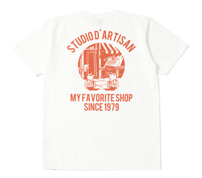 8143A / STUDIO D'ARTISAN U.S.A. Cotton Print T-Shirt