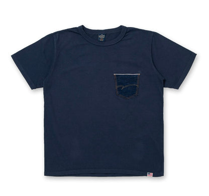 8161B / STUDIO D'ARTISAN U.S.A. Cotton Denim Pocket T-Shirt