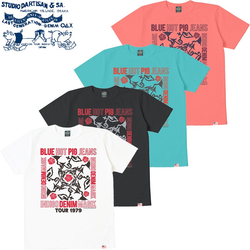 8167A / STUDIO D'ARTISAN U.S.A. Cotton Print T-Shirt