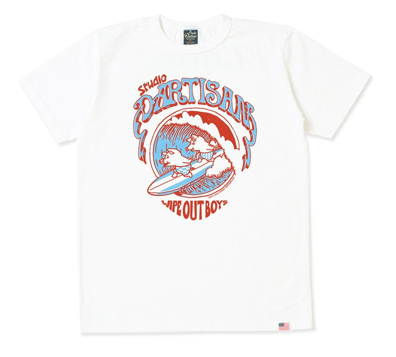 8168B / STUDIO D'ARTISAN U.S.A. Cotton Print T-Shirt