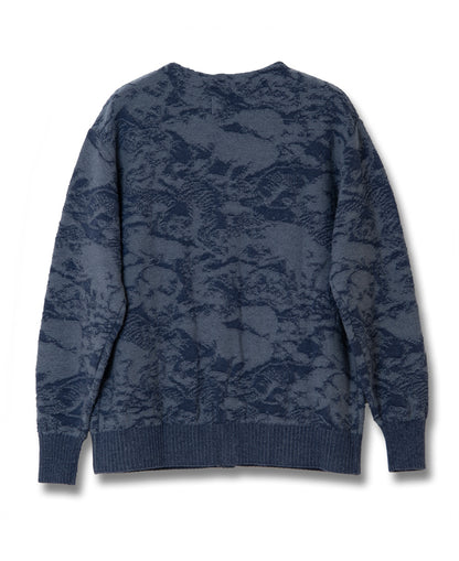 8184 / STUDIO D'ARTISAN Pig Camouflage Knit Cardigan