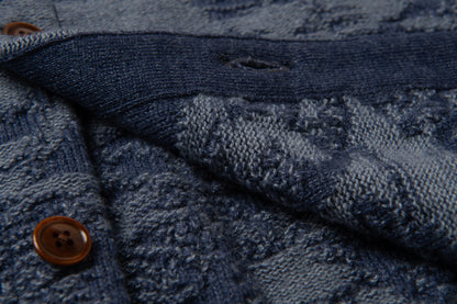 8184 / STUDIO D'ARTISAN Pig Camouflage Knit Cardigan