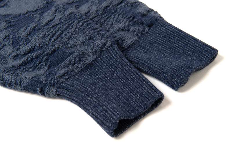 8184 / STUDIO D'ARTISAN Pig Camouflage Knit Cardigan