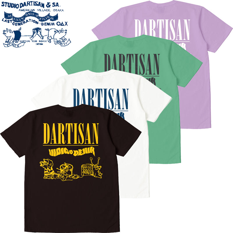 8212B / STUDIO D'ARTISAN USA Cotton Print T-shirt