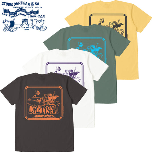 8233A / STUDIO D'ARTISAN USA Cotton Print T-shirt