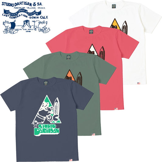 8233B / STUDIO D'ARTISAN USA Cotton Print T-shirt