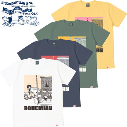 8234B / STUDIO D'ARTISAN USA Cotton Print T-shirt