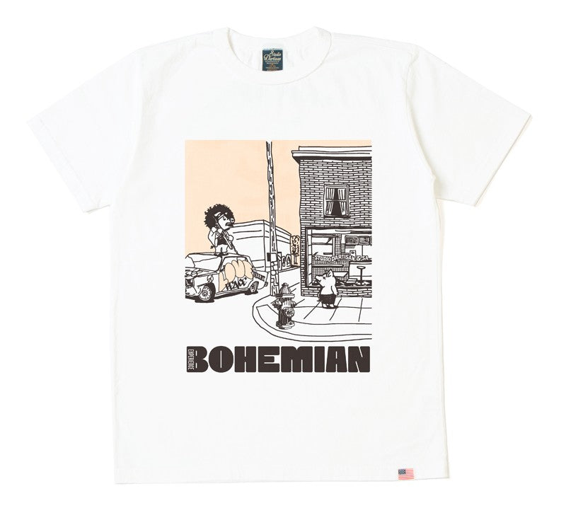 8234B / STUDIO D'ARTISAN USA Cotton Print T-shirt