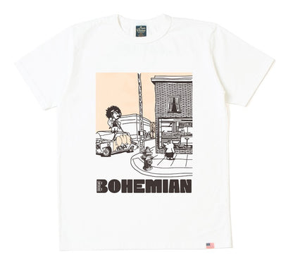 8234B / STUDIO D'ARTISAN USA Cotton Print T-shirt