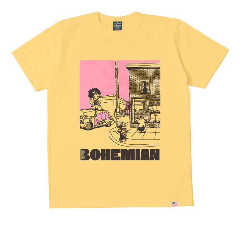 8234B / STUDIO D'ARTISAN USA Cotton Print T-shirt