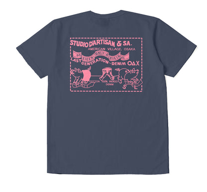 8235 / STUDIO D'ARTISAN USA Cotton Print T-shirt
