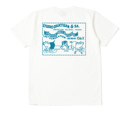 8235 / STUDIO D'ARTISAN USA Cotton Print T-shirt