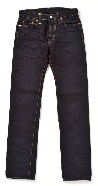 The Strike Gold SG5005ID Classic Double-Indigo Series 15oz Slub Selvedge Jeans - Stylish Straight