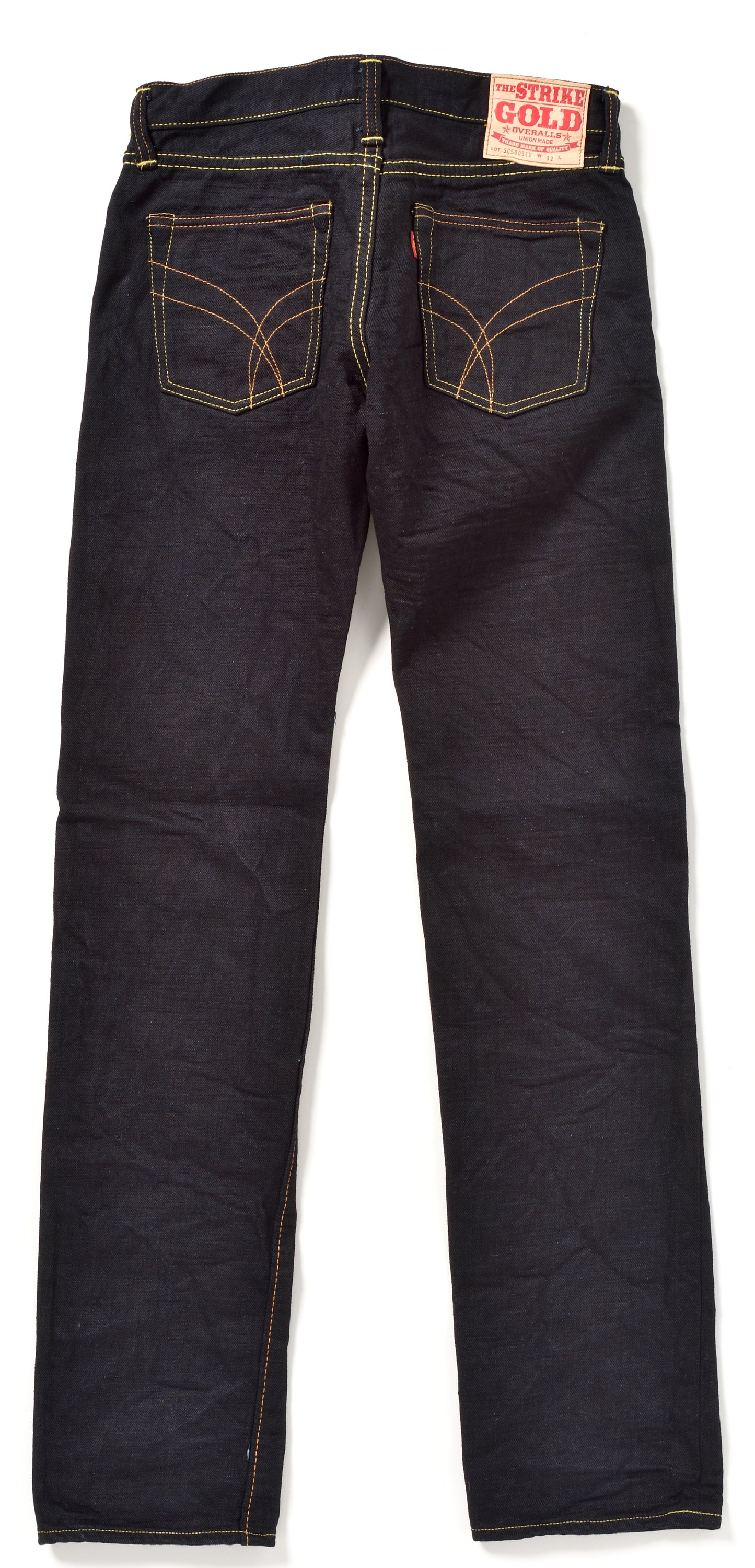 The Strike Gold SG5005ID Classic Double-Indigo Series 15oz Slub Selvedge Jeans - Stylish Straight